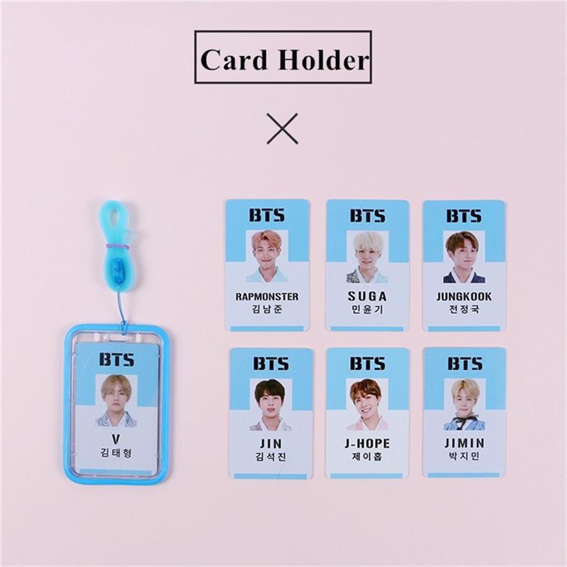 bestprice1920 KPOP BTS bt21 ID Card Holder พร้อมเชือกเส้นเล็ก Shopee
