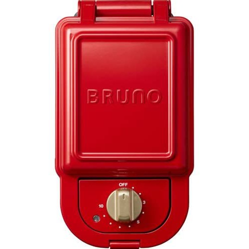 bruno-hot-sand-maker-single-red-เครื่องทำแซนด์วิช-แบรนด์ญี่ปุ่น