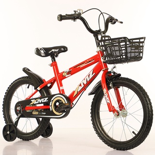 จักรยานเด็ก 16 นิ้ว (S6) เหล็ก ยางเติมลม มีตะกร้า  เหมาะกับเด็ก 3-6 ขวบ