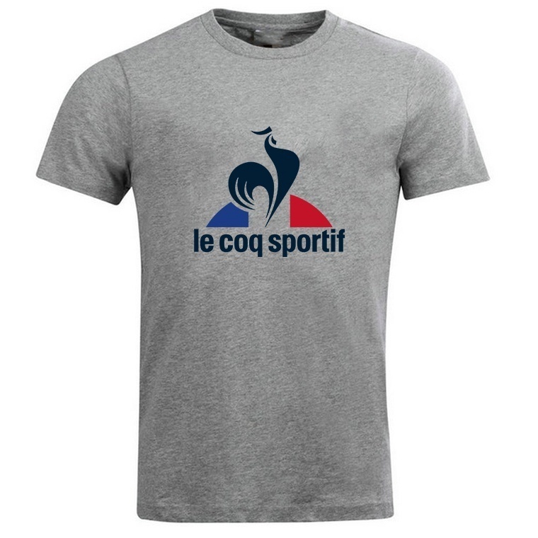 le-coq-sportif-เสื้อยืดแขนสั้นผ้าฝ้ายแฟชั่นผู้ชาย