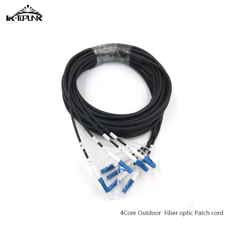 100m Outdoor CPRI Fiber Optic Patch Cord LC SC FC ST 4 Cores SM MM ...