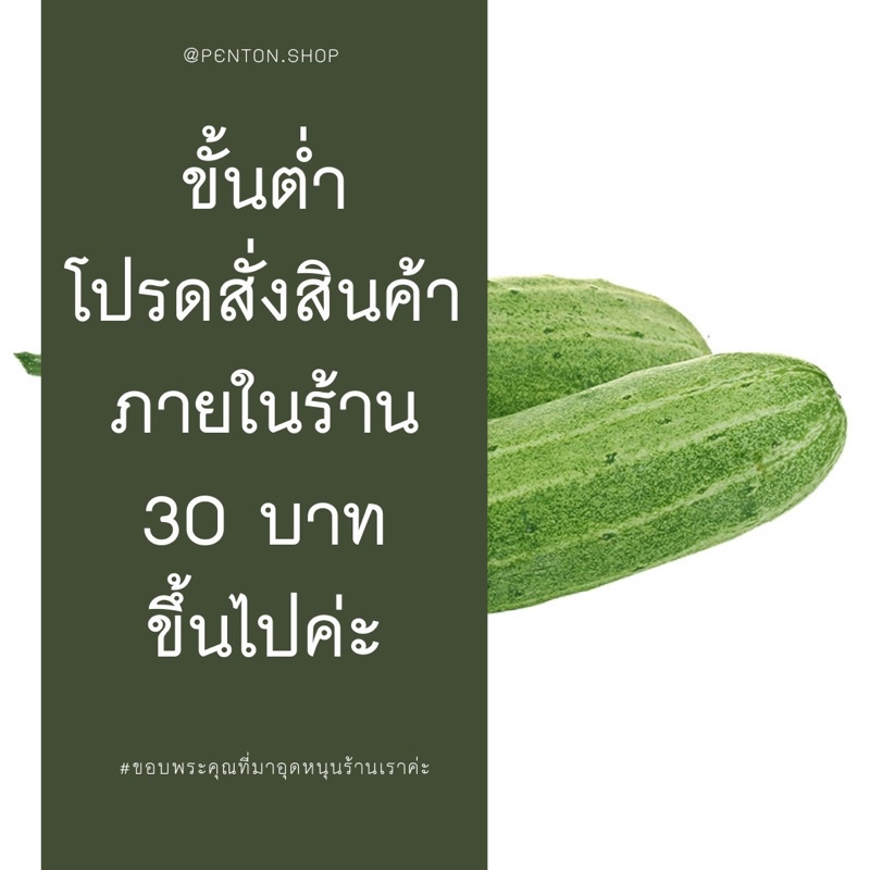 เมล็ดพันธุ์แตงกวา2เมล็ด-ขั้นต่ำโปรดสั่งสินค้าภายในร้าน30บาทขึ้นไปค่ะ