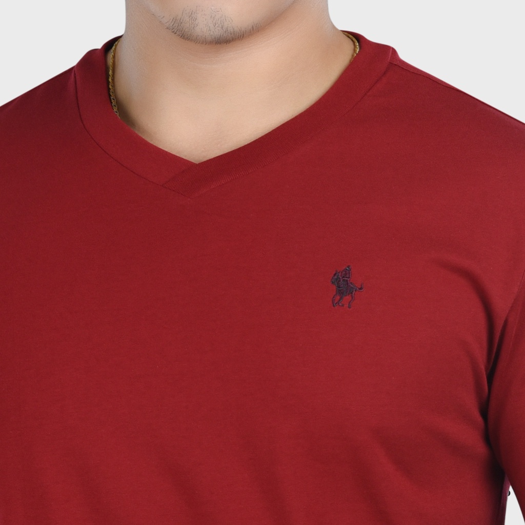 s-5xl-gallop-เสื้อยืดคอวีแขนสั้น-basic-t-shirt-v-necked-gnp9001-สีแดง