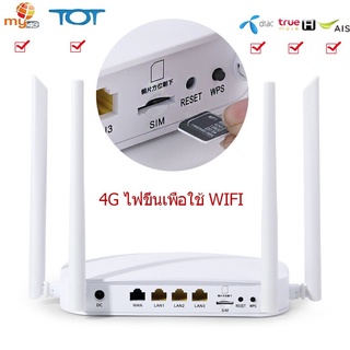 🚚จัดส่งทันที🚚4G Router เราเตอร์ wifi ใส่ซิม 5g เราเตอร์ ใช้ได้กับซิมทุกเครือข่าย ไม่ติดตั้ง Wireless เราเตอร์ใส่ซิม