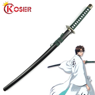 ภาพหน้าปกสินค้า100ซม ทำด้วยไม้ ดาบ Bleach Espada Wooden Sword Weapon Toys Cosplay Aizen Sousuke Zanpakutou Samurai Prop ชุดคอสเพลย์ การ ที่เกี่ยวข้อง