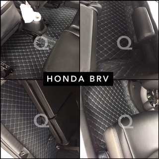 (ฟรีแถม3) พรม6D HONDA BRV 5ที่นั่ง เต็มคันรวมท้าย ตรงรุ่น ติดตั้งง่าย