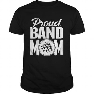 เสื้อยืดโอเวอร์ไซส์Gildan Top Unisex Proud Band Mom Marching Band 1S-3XL