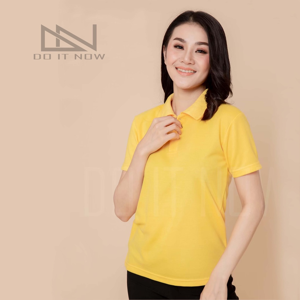 สีเหลือง-หญิง-เสื้อโปโล-by-doitnow-สินค้าคุณภาพ-จากแห่งผลิตโดยตรง