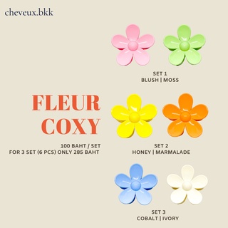 Fleur Coxy ตัวหนีบดอกไม้ สีหวาน กิ๊ฟดอกไม้ ตัวหนีบผมดอกไม้ ตัวหนีบผมแฟนชั่น ตัวหนีบผมเกาหลี กิ๊ฟติดผมเกาหลี