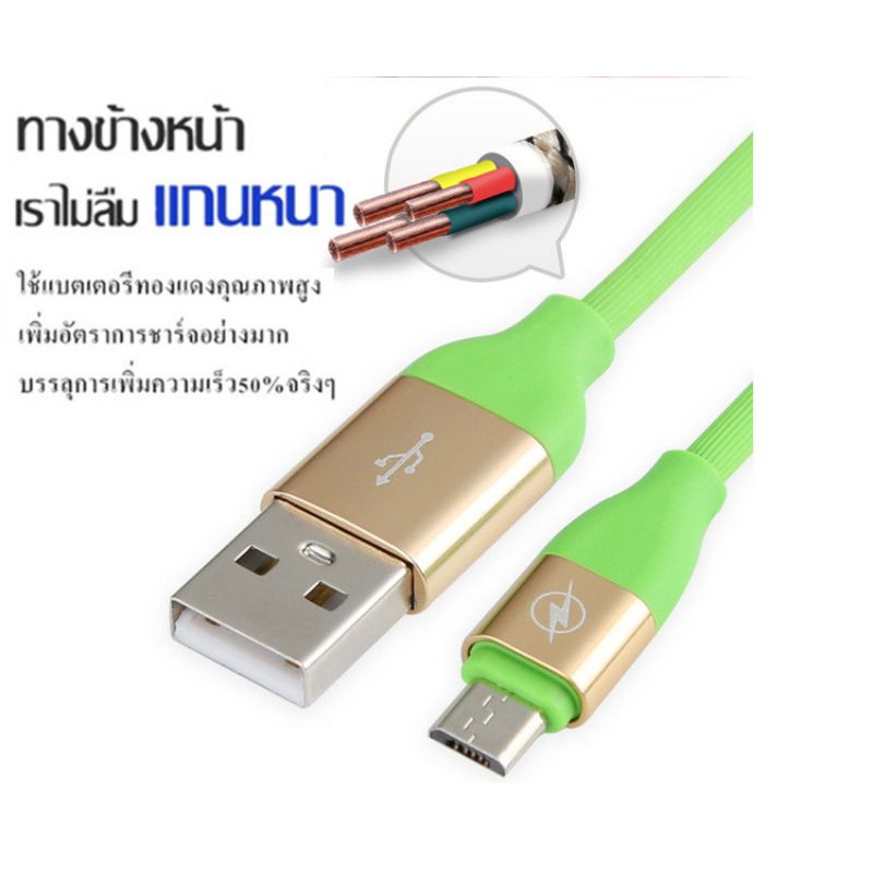 พร้อมส่งสายชาร์จ-micro-usb-สายชาร์จเร็ว-5a-ชาร์จเร็ว-สายชุบซิลิโคน-fast-charging-cable-รองรับโทรศัพท์ทุกรุ่น