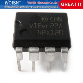 ชุดชิ้นส่วนอิเล็กทรอนิกส์ Viper22A Viper22 Ap8022 Dip-8 5 ชิ้น