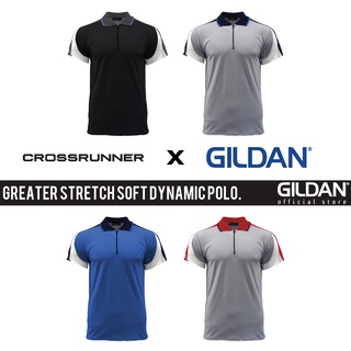 Gildan x CROSSRUNNER เสื้อโปโล แบบนิ่ม ยืดหยุ่น แห้งเร็ว ระบายอากาศ สําหรับผู้ใหญ่ ทุกเพศ CRP3200 CRP3200