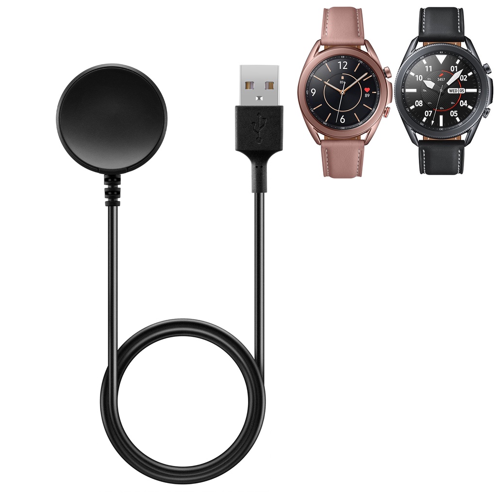 ภาพหน้าปกสินค้าข้อมูล USB และแท่นชาร์จสำหรับ Samsung Galaxy Watch 3 41mm 45mm