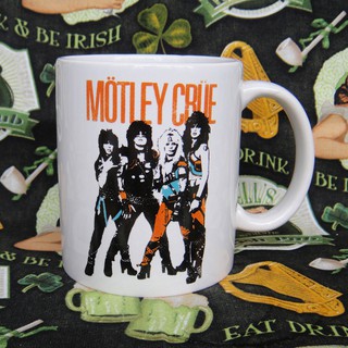 ✿♗☊Original Rock Tide Cup Motley Crue Band อุปกรณ์ต่อพ่วงแก้วเซรามิคถ้วยน้ำถ้วยกาแฟ