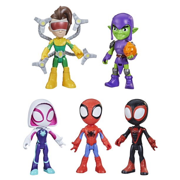 marvel-spidey-and-his-amazing-friends-web-squad-figure-collection-5-action-figures-ฟิกเกอร์-marvel-spidey-and-his-amazing-friends-web-squad-สําหรับสะสม-5-ชิ้น