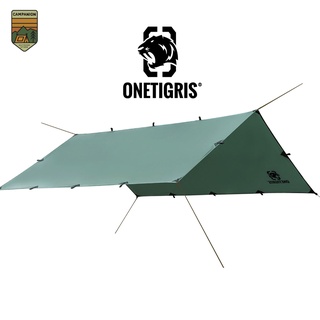 BASTION Rain Fly Camping Tarp Onetigris ทาร์ป สีเขียว วันไทกริส ขนาด 288cm*288cm (CE-HTM11-OD)