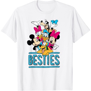 เสื้อยืดโอเวอร์ไซส์เสื้อยืด พิมพ์ลาย Disney Mickey Group BestiesS-3XL