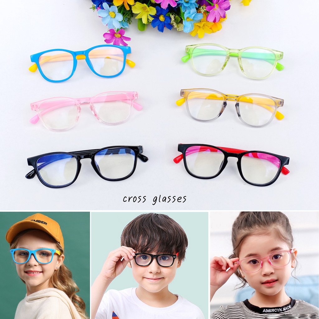 ภาพหน้าปกสินค้าแว่นกรองแสงสำหรับเด็ก เลนส์บลูบล็อคแท้ & แว่นกันแดด ถนอมสายตา วัสดุคุณภาพดี รหัส CGB35