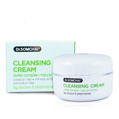 ใหม่-dr-somchai-cleansing-cream-ดร-สมชาย-คลีนซิ่งครีม-40-ก-เช็ดเครื่องสำอางสำหรับทุกสภาพผิว-1-ชิ้น