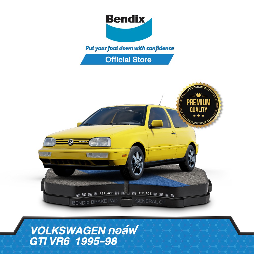 bendix-ผ้าเบรค-volkswagen-golf-gti-vr6-ปี-1995-98-ดิสเบรคหน้า-ดิสเบรคหลัง-db1327-db1192