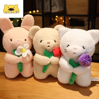 🌟🌠พร้อมส่ง🌟🌠 ตุ๊กตาหมีกุหลาบ ตุ๊กตาแมวกุหลาบ ตุ๊กตากระต่าย ตุ๊กตาปลอบโยน ของขวัญวันเกิด ของขวัญสำหรับเด็ก