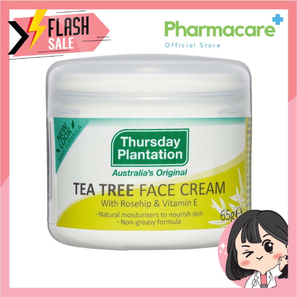 Thursday Plantation Tea Tree Face Cream ครีมบำรุงผิวหน้า 65g | Shopee ...