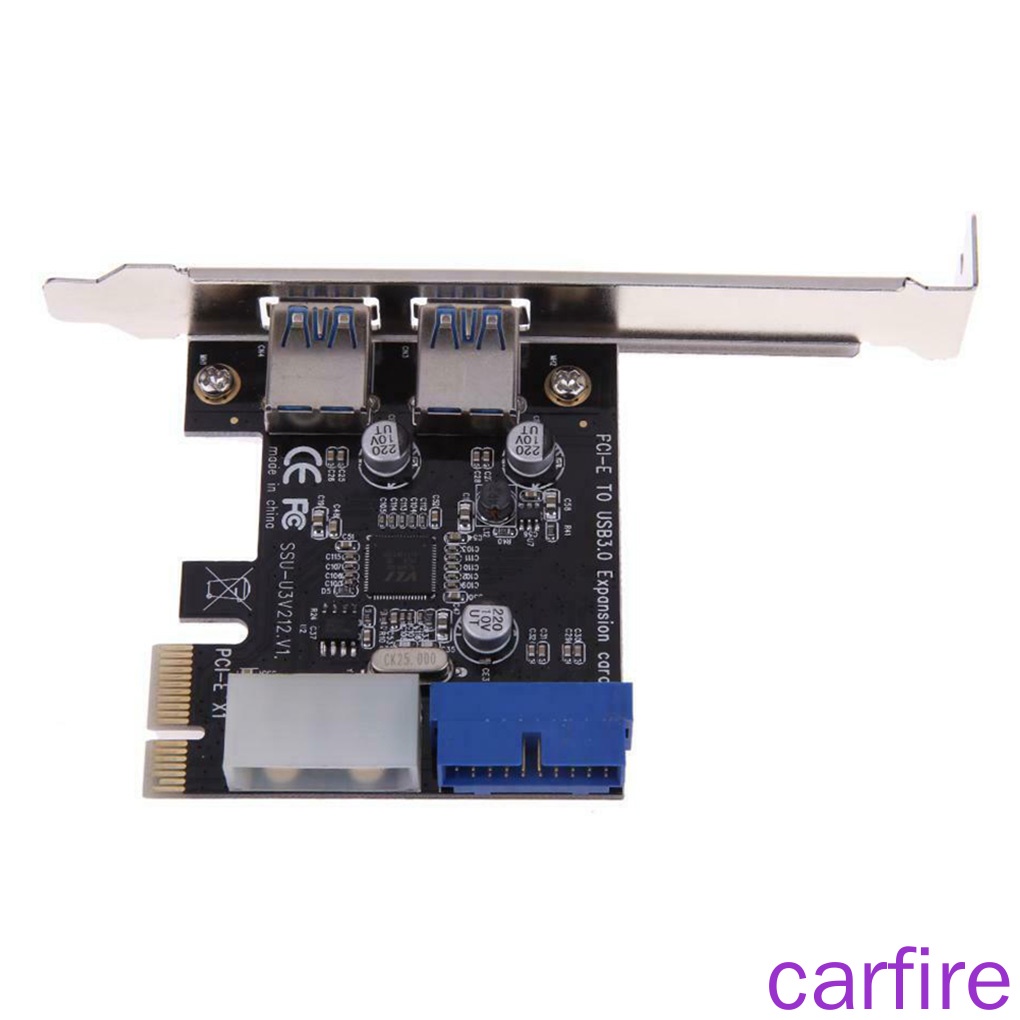 ภาพสินค้าPCI-E to USB Adapter Card USB 3.0 5 Gbps Speed Hub Extension Card with Dual Ports 20-pin จากร้าน carfire.th บน Shopee ภาพที่ 7