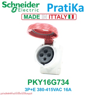 PKY16G734 Schneider Electric PKY16G734 พาวเวอร์ปลั๊ก 5ขาแบบฝัง 16A เต้ารับตัวเมียแบบฝังตรง พาวเวอร์ปลั๊ก 3P+E Power plug