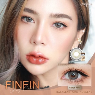 คอนแทคเลนส์ค่าอมน้ำ 55% เลนส์นิ่ม ใส่สบาย Mayalens FinFin Gray มีของพร้อมส่ง