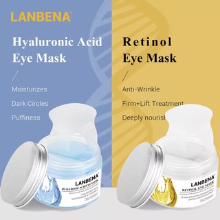 (จัดส่ง 7-15 วัน)LANBENA Retinol ตาหน้ากากกรดไฮยาลูโรตาแพทช์เซรั่มช่วยลดถุงใต้ตาถุงใต้ตาซ่อมบำรุงบำรุงกระชับ