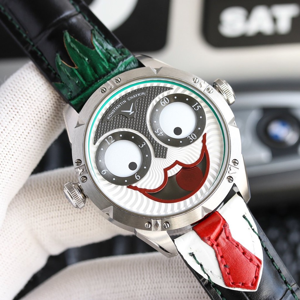 นาฬิกากลไกอัตโนมัติตัวตลกรัสเซีย-konstantin-chaykin-เด็กผู้ชายบุคลิกใหม่ยอดนิยมนาฬิกา