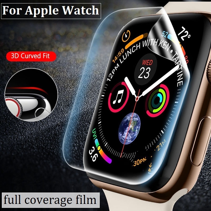 รูปภาพเพิ่มเติมของ ฟิล์มไฮโดรเจลกันรอยหน้าจอ แบบเต็มจอ สําหรับ Apple Watch Series 8 7 6 se 5 4 3 2 1 ขนาด 49 มม. 45 มม. 41 มม. 40 มม. 44 มม. 38 มม. 42 มม.