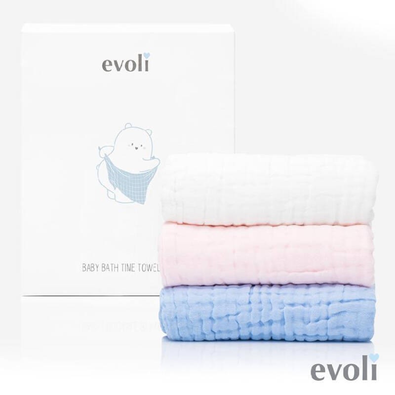 evoli-baby-bath-time-towel-pink-ผ้าเช็ดตัวเด็กน้อย-firstkidsthailand-firstkids-ของใช้เด็ก-ของเตรียมคลอด