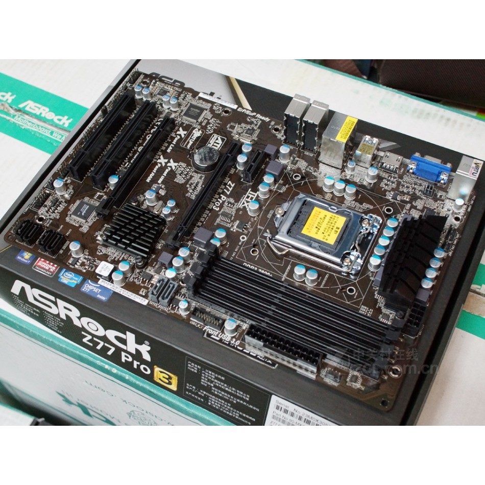 ภาพหน้าปกสินค้าASROCK Z77 Pro3 Desktop Motherboard Z77 Socket LGA 1155 DDR3 32GB ATX Original Used Mainboard จากร้าน yagao.th บน Shopee