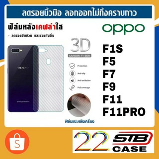 ฟิล์มหลัง เคฟล่า OPPO F1S F5 F7 F9 F11 F11Pro