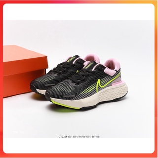 รองเท้าวิ่งZoomX Invincible Run Flyknit Black Pink ลดแรงกระแทก Size.36-40 พร้อมกล่องครบเซท