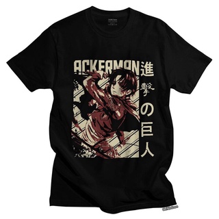 【Sportwear】เสื้อยืดแขนสั้น ผ้าฝ้าย 100% พิมพ์ลายอนิเมะ Attack On Titan สําหรับผู้ชายS-5XL