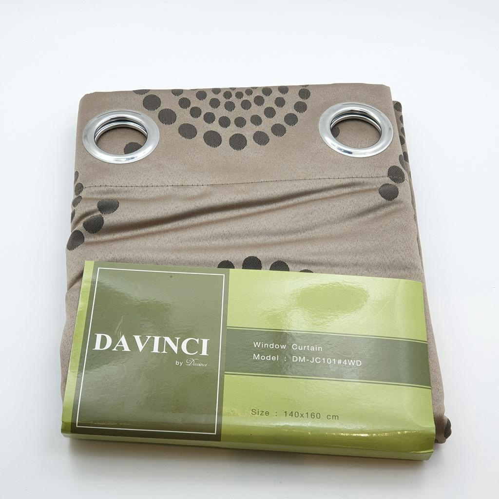 davinci-ผ้าม่านหน้าต่าง-ขนาด-140x160-dm-jc101-4wd-สีน้ำตาลทอง