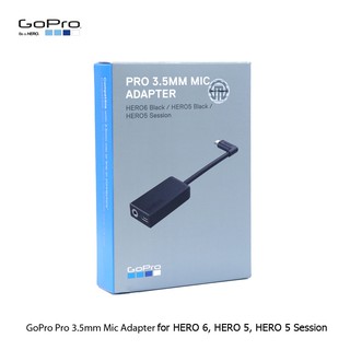 สินค้า GoPro Pro 3.5mm Mic Adapter for HERO8, 7 Black, 6 Black, 5 Black or HERO5 Session(สินค้าGOPROแท้ ประกันศูนย์)