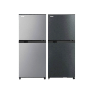 Toshiba ตู้เย็น 2 ประตู รุ่น GR-B22KP ขนาด6.4Q SS สีเงิน BG สีเทาดำ GR-B22 GRB22 B22KP