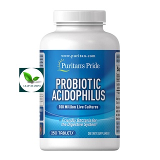 ภาพหน้าปกสินค้าPuritan\'s Pride Probiotic Acidophilus 100 million / 250 Caplets. ที่เกี่ยวข้อง