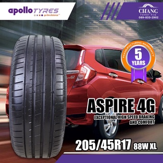 205/45-17 ยี่ห้อ apollo รุ่น aspire 4g สำหรับใส่รถเก๋ง ตะกูล อีโคคาร์