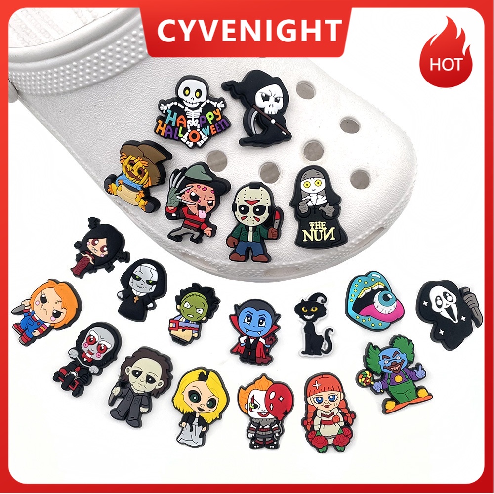 cy-store-ใหม่-จี้การ์ตูนกราฟฟิตี้น่ารัก-pvc-สําหรับตกแต่งรองเท้า-crocs-clogs-tiktok-ขายส่ง