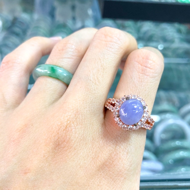 lavender-jadeite-เเหวนหยกพม่าเเท้-สีม่วงลาเวนเดอร์