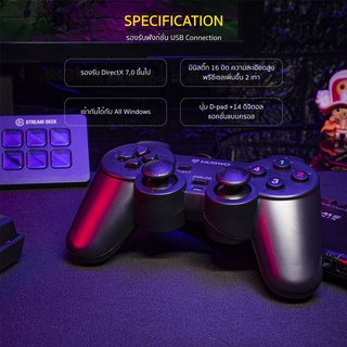 ภาพขนาดย่อของภาพหน้าปกสินค้าNubwo NJ-43 Sequential Gaming Controller จอยสติ๊กสำหรับเล่นเกม ระบบสั่นสองชั้น (รับประกันสินค้า 1 ปี) จากร้าน lava_it บน Shopee ภาพที่ 4