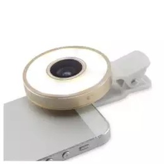 6 IN 1 Fish Flash Eye Wide Angle Universal Clip Camera Mobile Phone (Gold)