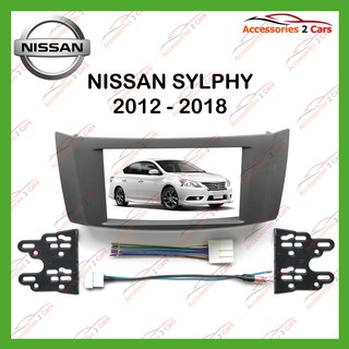 หน้ากากเครื่องเล่น NISSAN SYLPHY 2DIN ปี2012 รหัส NV-NI-017