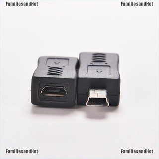 Familiesand ขายดี @ @ ใหม่ ไมโคร Usb ตัวเมีย เป็น มินิ Usb ตัวผู้ อะแดปเตอร์แปลงสายเคเบิล