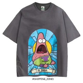 Patrick Squarepants Spongebob เสื้อยืด โอเวอร์ไซซ์ สไตล์วินเทจ Zone1