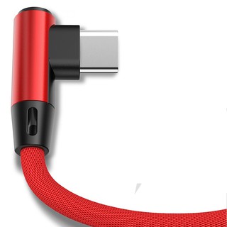 Elough สายชาร์จ Micro USB ข้อศอก 0 องศา สําหรับ Xiaomi Redmi QC 3.0 USB C ชาร์จเร็ว Type C โทรศัพท์มือถือ